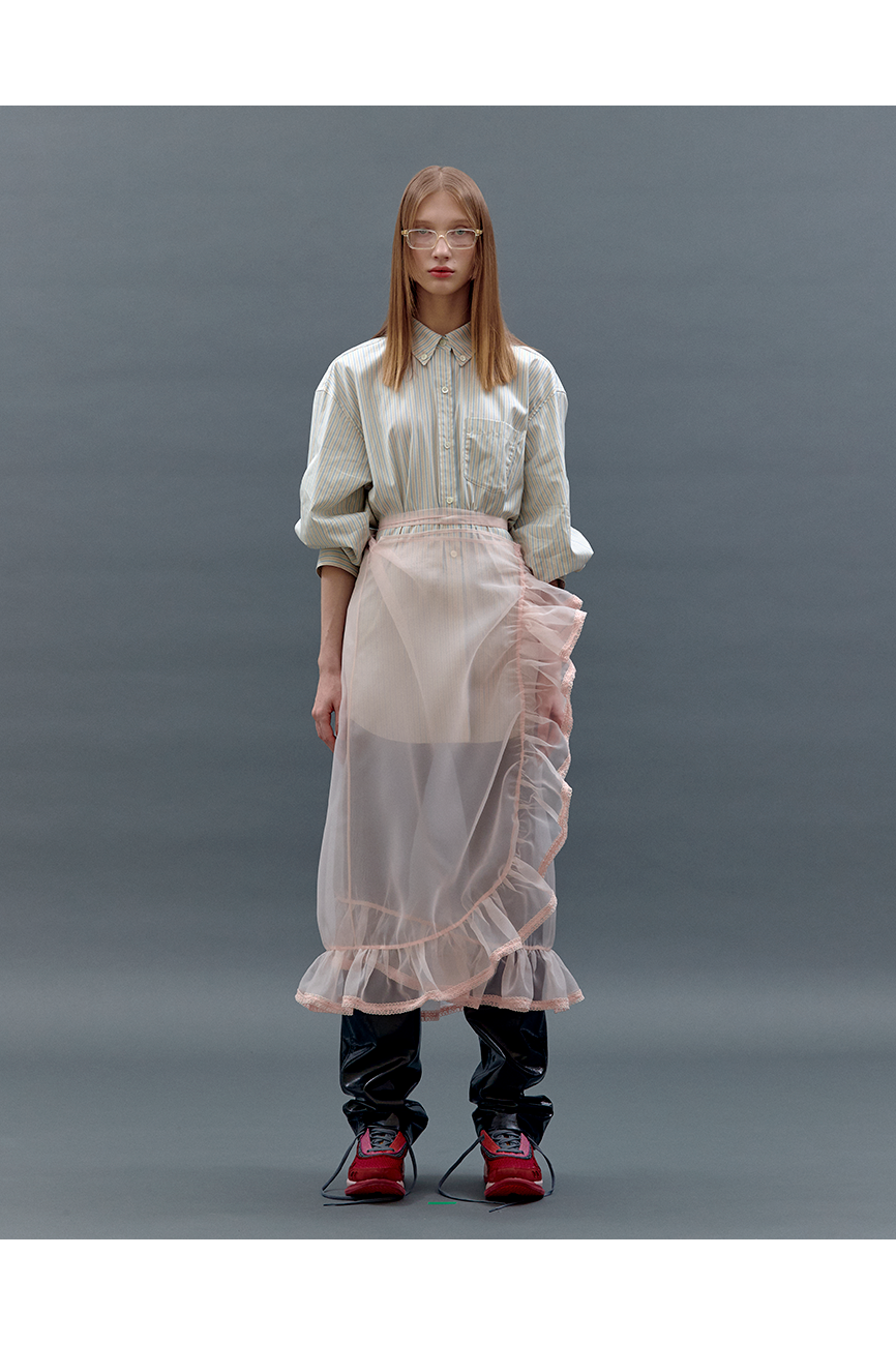 Flower Lace Wrap Skirts [PINK] / FW