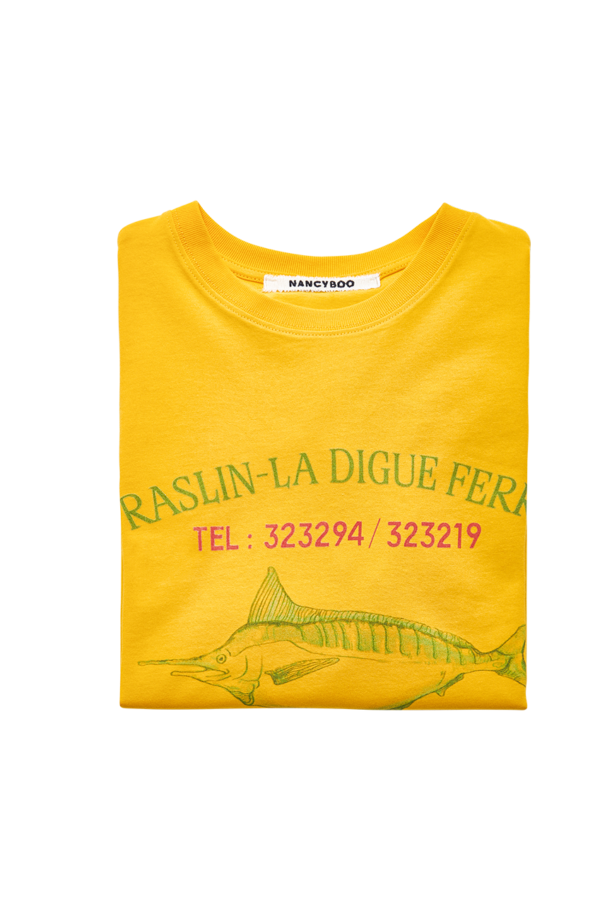 PLASLIN-LA DIGUE FERRY T-Shirt [YELLOW]