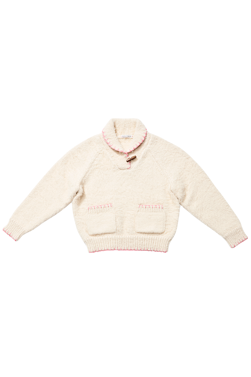 NOËL Embroidered Knit Sweater [BEIGE]